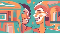 A thumbnail image that perfectly represents the video's topic. It shows two individuals engaged in an open and friendly conversation, with both of them appearing to exchange ideas and wearing smiles. The atmosphere is positive and comfortable, reflecting the importance of understanding and communication in human relationships. The bright and appealing colors add an attractive and intriguing look to the image.