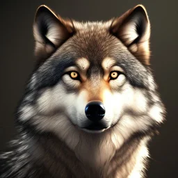 Wolf, brown, 8K, dramatic lighting, masterpiece, expert, sharp focus