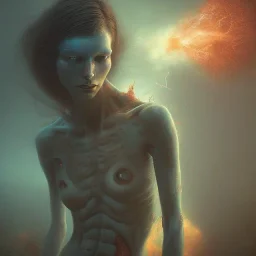 superhero, woman, photographer. oil on canvas, volumetric lighting, beksinski