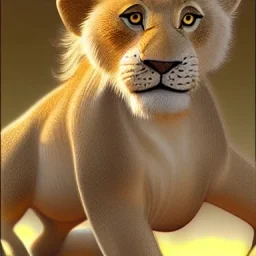 Lion King Animation OC Loca male lion triangular face shape hooked black nose tip