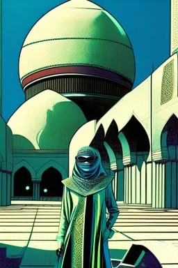 midnight mosque70s sci fi art