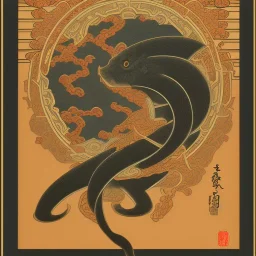  brand logo, Ukiyo-e japanese art