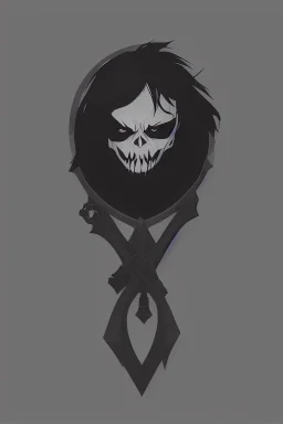 Extremely simple logo representing the grim reaper