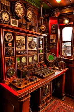 The radio station is steampunk.