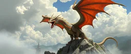 wild dragon above byzantes