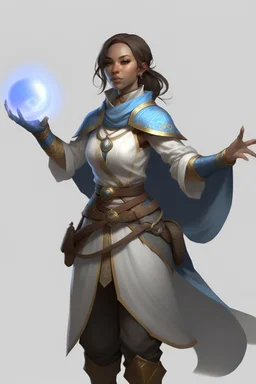 young female air genasi cleric dnd