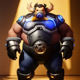 Ultra detailed fullbody Portrait in oil on canvas of overwatch character-ROADHOG with armor,extremely detailed digital painting,intense stare, extremely detailed face, crystal clear eyes, mystical colors ,perfectly centered image, perfect composition, rim light, beautiful lighting,masterpiece ,8k, stunning scene, raytracing, anatomically correct, in the style of Steve Jung and robert e howard and Wizyakuza and Ohrai Noriyoshi and Simon Bisley and uncannyknack and kilory.