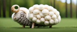 fluffy snail sheep