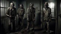 4 zombies in adark room