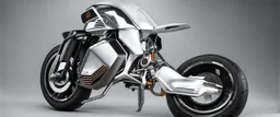 futuristic monster bike 3/4 front view