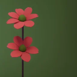 Flower 3d rendering