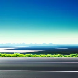 Clear sky, old retro car on the road, Car