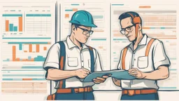 operators looking at a huge maintenance schedule