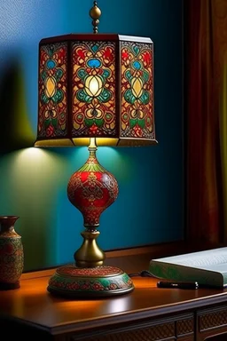 table lamp inspired by kebaya nyonya, modern design,