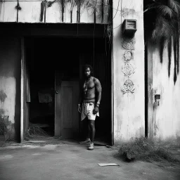 [photo shoot of Sandokan by Sergio Sollima, (1976)] In the gritty streets of Alabama, where the humid air hung heavy with the scent of sweat and secrets, a lone figure stands before the weather-beaten door of a rundown motel. The silhouette of the Dharma Bum, a former gangsta covered by tattoos. To the untrained eye, it was just another shabby building in a forgotten corner of the city. But to those in the know, it was a temple of sorts, a sanctuary for those seeking solace in the chaos of urban