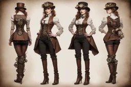 Наряд Механическая Леди, в стиле стимпанк, женский