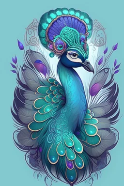 peacock avatar illustration