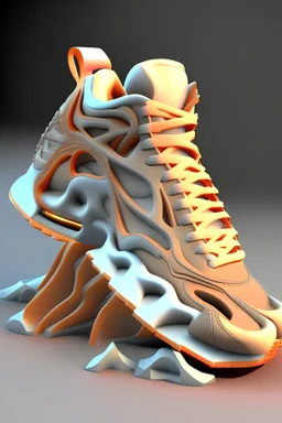 3d model of sneakers