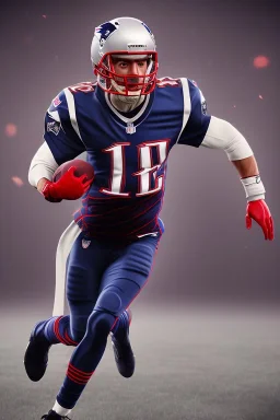 black New England Patriots uniform, New England Patriots, football helmet, high definition, 8k resolution, volumetric lighting