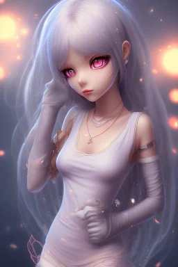 3d Anime girl in love