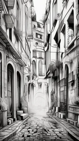 Fine line draw style