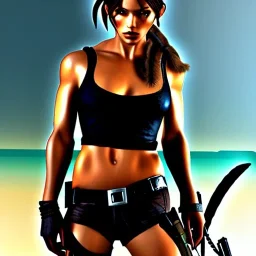 sultry lara croft