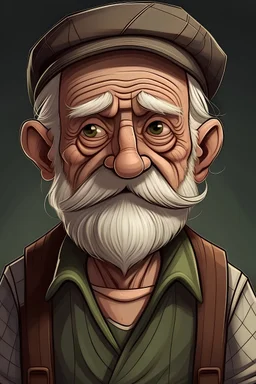 create a old man character for a fact and trivia YouTube channel