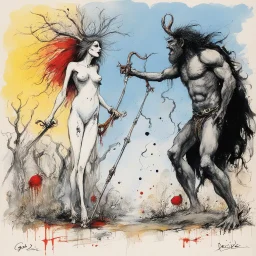God/Deicide [art by Ralph Steadman] God/Deicide God/Deicide God/Deicide, in front of Adam and Eve