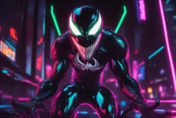 symbiote in 8k 80s anime drawing, joker model, neon lights, intricate details, highly detailed, high details, detailed portrait, masterpiece,ultra detailed, ultra quality