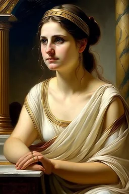 greek woman painting neoclassism traditional