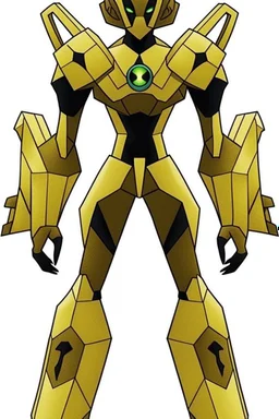 This new alien from the Ben 10 cartoon looks like an alien with an advanced and amazing appearance. He is distinguished by his slender and flexible body, which indicates his high alien capabilities. His skin appears light blue, adding to his feral character