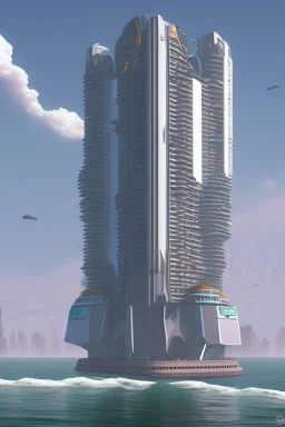 Modern futuristic Mumbai marine drive in 2200