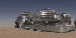 Futuristic Industy in Alien Desert