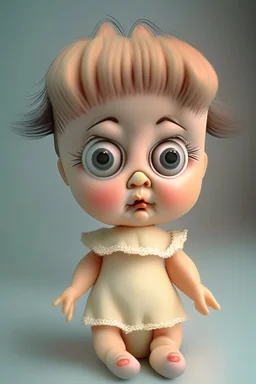 3d doll thinking expression