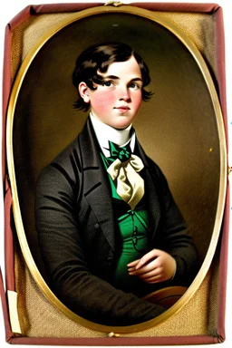 Extremely rich young liberal student portrait 1800s