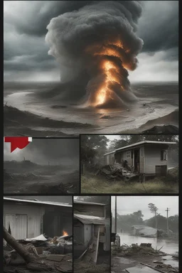 **Cinematic Art:** A compelling drama that follows the lives of several Red Cross volunteers as they provide aid and comfort to communities devastated by a series of hurricanes. **Appearance:** art ideas that encapsulate the essence of emergency evacuation, aid supply, and safety training in the context of hurricanes, typhoons, tornadoes, and cyclones. These ideas aim to promote vigilance regarding the preservation and protection of rights for the global public, communities, societies, and indiv