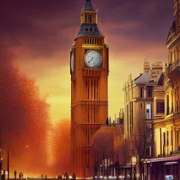 the Big Ben in London and the Eiffel Tower in Paris