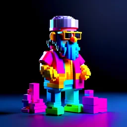 (((((3d pixel art nft style))))) ((( with a strong focus on the details))) ((((best quality, ultra-detailed, UHD 32k, vector illustration, nft character, trending on all NFT marketplaces, valued at a record-breaking price to purchase nft))))