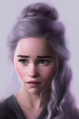 emilia clarke, head and shoulders portrait, head and, 8k resolution concept art portrait by Greg Rutkowski,