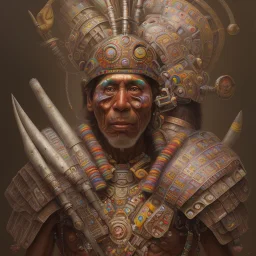 Inca warrior, aztec, rich deep colors masterpiece, sMartin Wittfooth, Luigi Spano, Mandy Jurgens, stellar photography, No skin, muscles showing, flesh, human face anatomy, Close-up, Portrait, Photorealism, crumbles into pieces, Melancholie, Lumen Reflections, Photojournalism, , rich details, ultra-HD