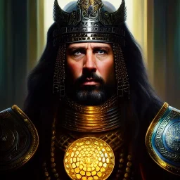 Ultra detailed fullbody Portrait in oil on canvas of ARISHEM with Armor,intense stare,extremely detailed digital painting, extremely detailed face,crystal clear Big eyes, mystical colors ,perfectly centered image, perfect composition, rim light, beautiful lighting,masterpiece,8k, stunning scene, raytracing, anatomically correct, in the style of robert e howard and Ken Kelley and Ohrai Noriyoshi and Simon Bisley and tomzj1