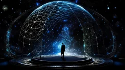It is a paradox of delicate fantasy and formidable technology, its silhouette pulsing with extraordinary power yet draped with cosmic elegance. Capture this enigma, this tamer of untamed galaxies, through the prism of Matthews' fantastical style."