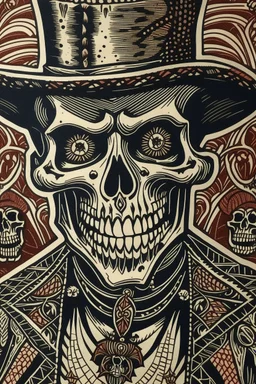 Block print baron samedi