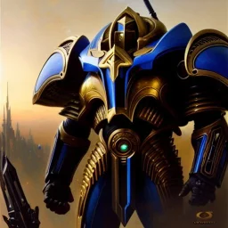 portrait 'Colossus Protoss Unit-Starcraft' ancient metal armor ,painting by gaston bussiere, greg rutkowski, yoji shinkawa, yoshitaka amano, tsutomu nihei, donato giancola, tim hildebrandt, oil on canvas, cinematic composition, extreme detail,fit full head inside picture,16k