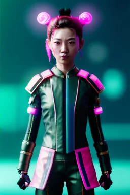 portrait, Asian cyborg woman, samurai warrior :: symmetry photography, cyberpunk style, pink hair, black samurai army, katana, japanese traditional ornaments, pink, white, black, led wires, glow eyes, cinematic, Ultra realistic, dark scene, soft color, highly detailed, unreal engine 5, RTX, ultra detail, 3d, finely drawn, high definition.