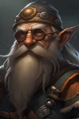 Old dwarf warrior with eye patch
