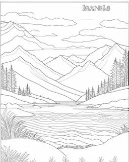 Coloring pages: Stress-Relieving Designs in Calmness and Relaxing Landscapes"