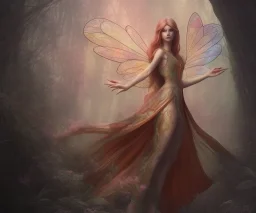 Stained glass fairy, Anna dittman, global illumination cartoon