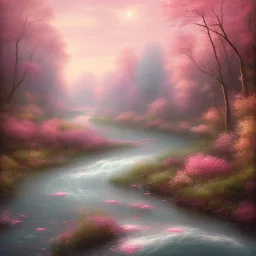 Pink river