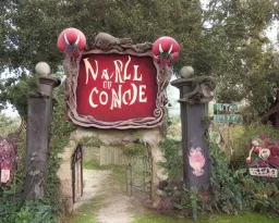 The entrance to Hell crossed with Alice in Wonderland